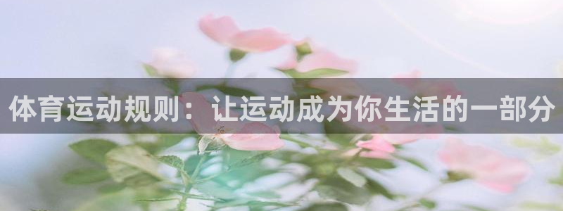 bbin视讯：体育运动规则：让运动成为你生活的一部分